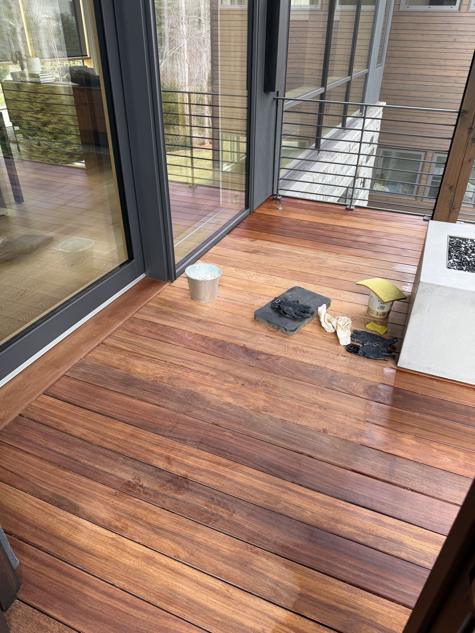 Mountain Deck & Porch with Fire Feature — detail 8