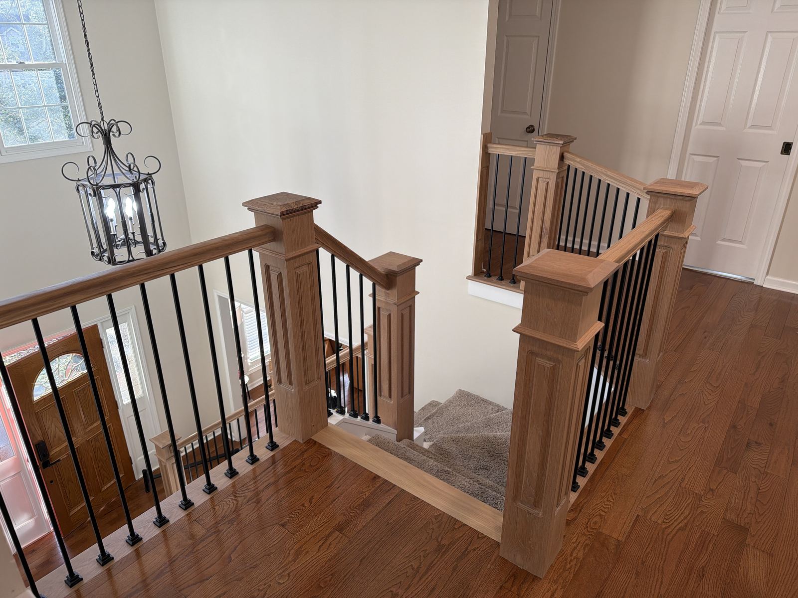 Custom Staircases detail by Blue Ridge Carpenters