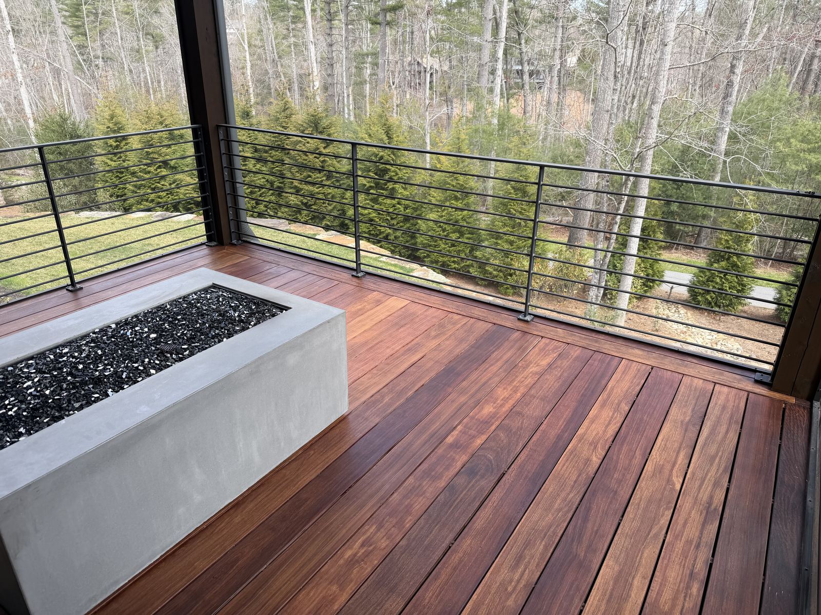 Mountain Deck & Porch with Fire Feature — detail 5