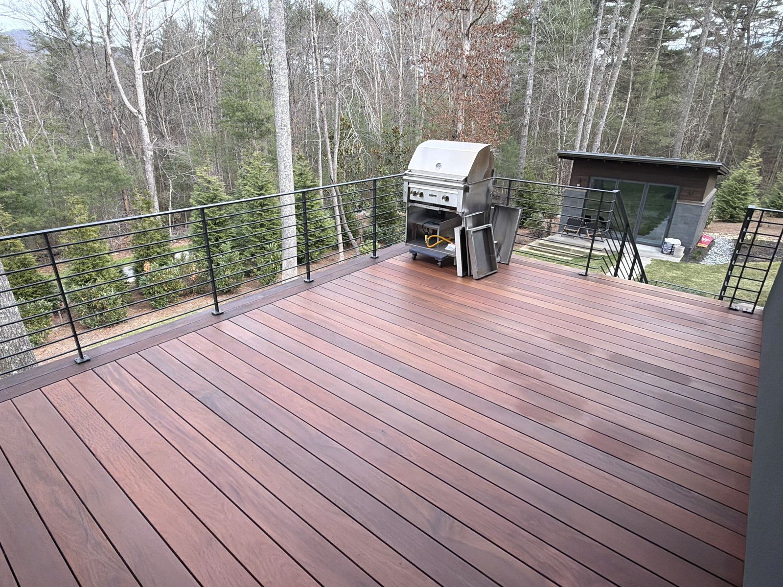 Mountain Deck & Porch with Fire Feature — detail 1