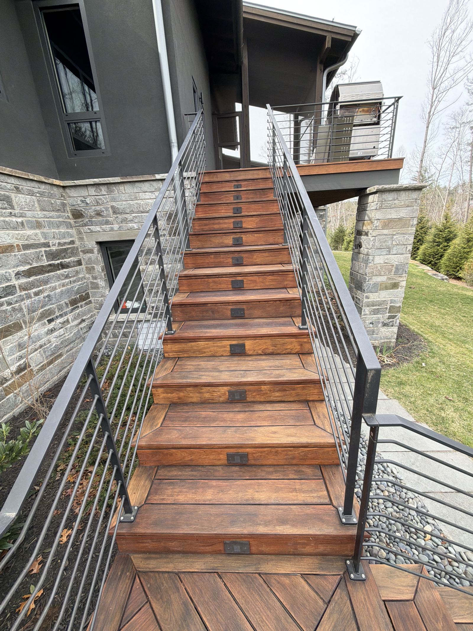 Mountain Deck & Porch with Fire Feature — detail 4
